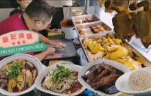 豆芽胡须鸡卤味鸡翅饭槟城鈱记海南鸡饭专卖店美食午餐 Penang Jalan C Y Choy Must Try Hainanese Chicken Rice